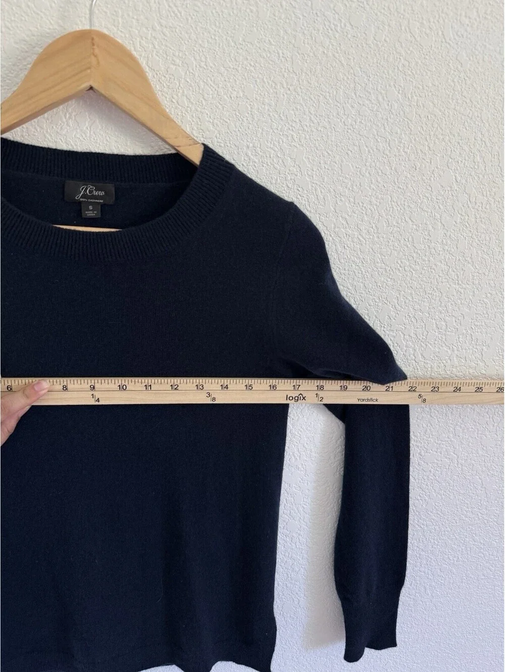 J.Crew Sweater Women’s Size Small Navy Blue Cashmere Knit Pullover Crewneck